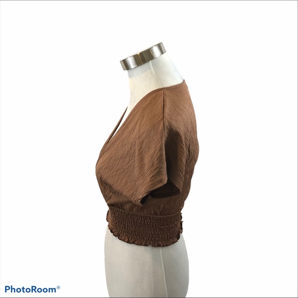 Brand New Zara Crop Top with Short Sleeves Small - Picture 5 of 12